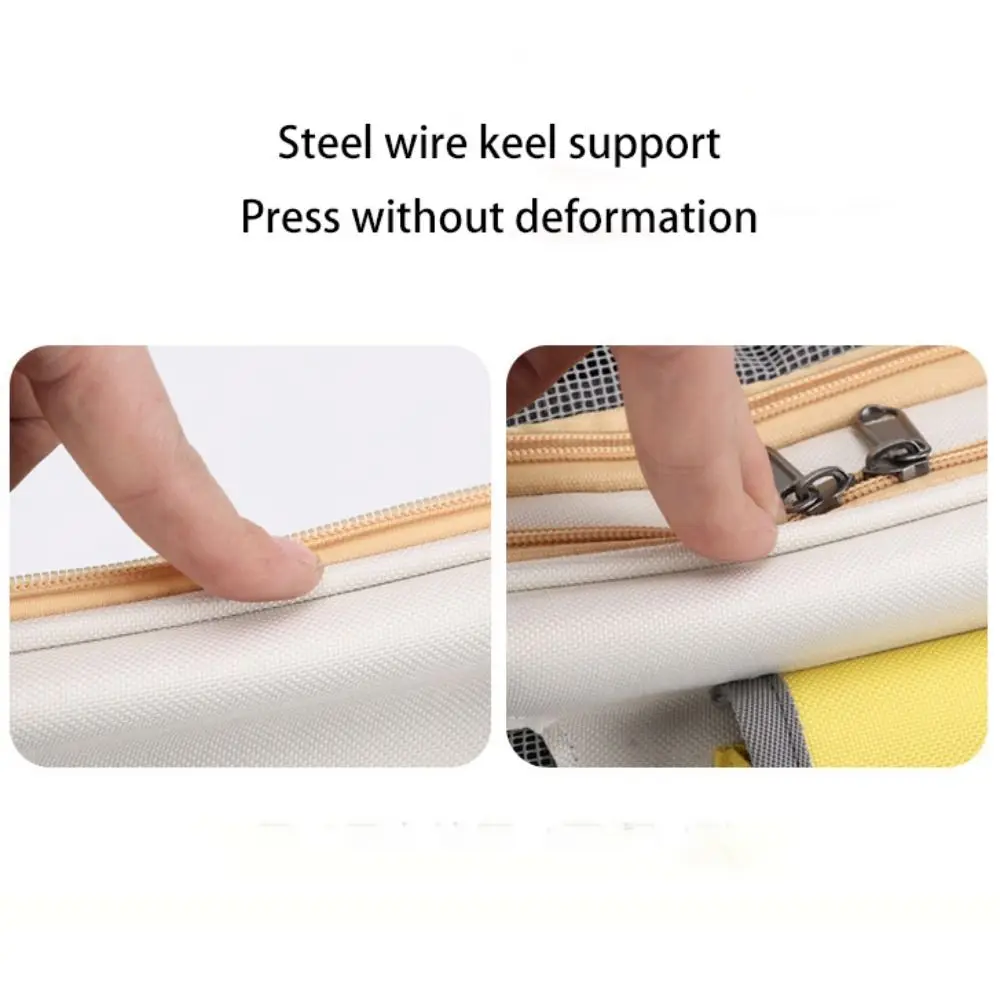 Practical Breathable Portable Pet Carrier Foldable Adjustable Pet Handbag No Deformation Large-capacity Cat Outdoor Bag Travel