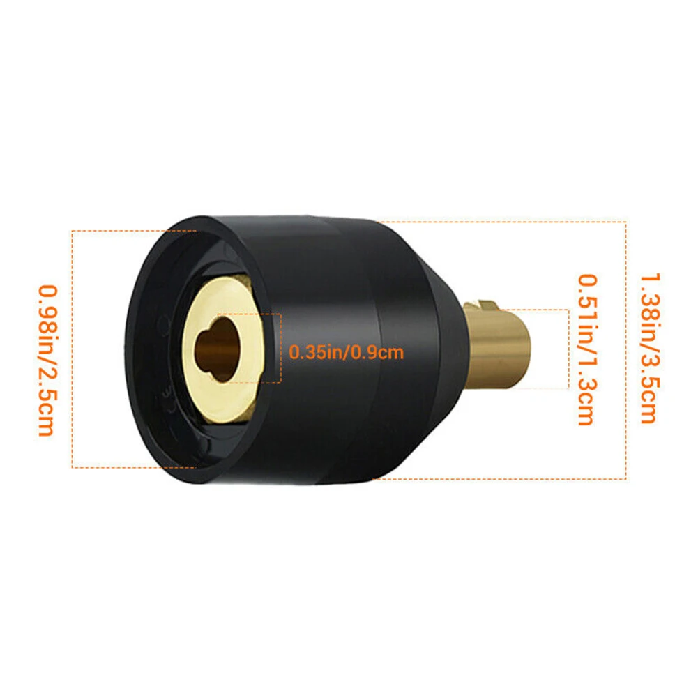 TIG Torch WP-17V 10-25 (9mm) To WP-26V 35-50 (13m) Connector Adapter ABS+Metal Welding Torch Adapter Converter