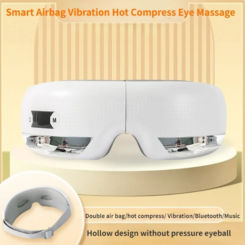 Smart foldable electric eye massager Vibratory eye mask Airbag fatigue relief Bluetooth music anti-eye bag beauty and safely