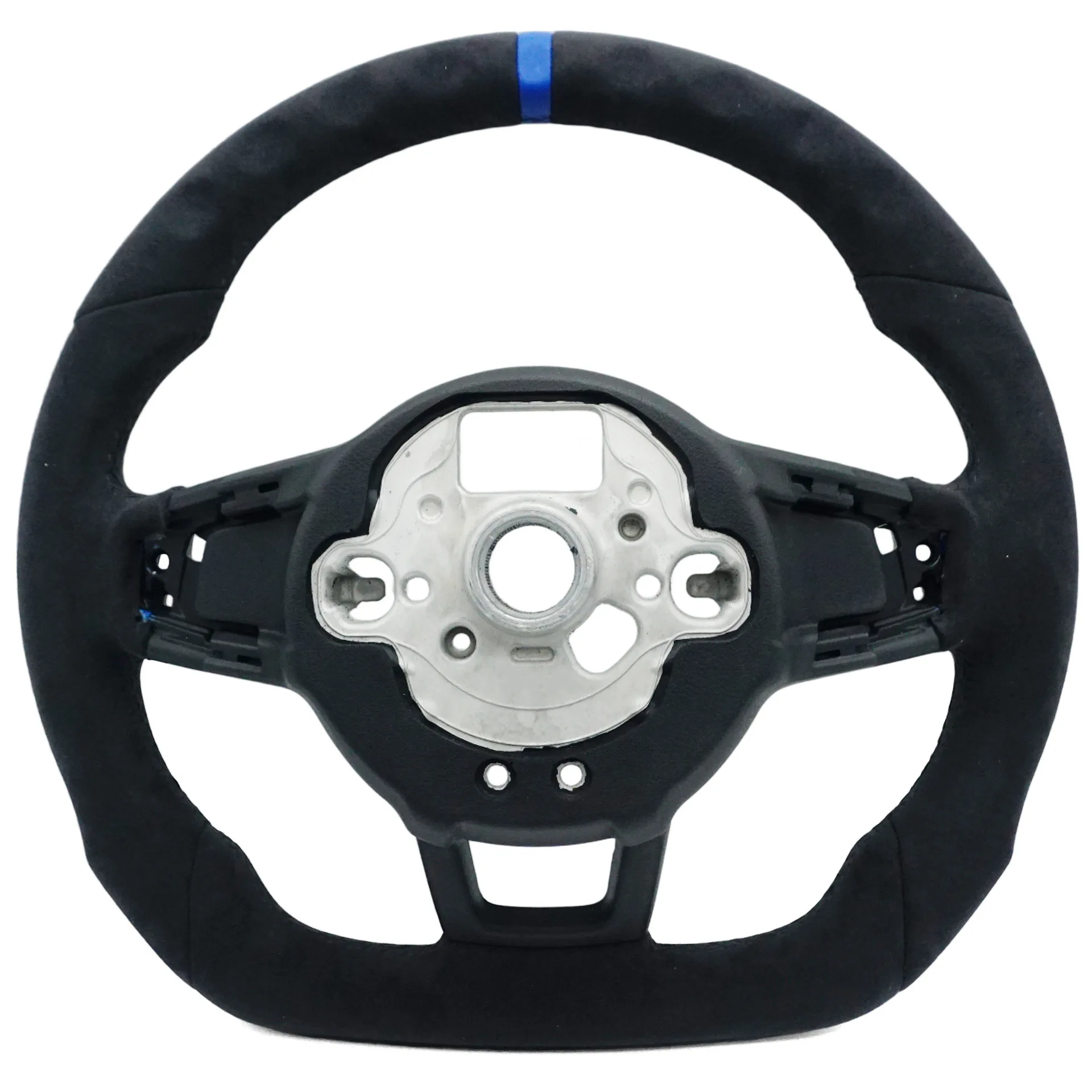 Suitable for Volkswagen Golf 7 GTI RLINE Full Flip Black Line with Blue Correct Standard Steering Wheel Bottom
