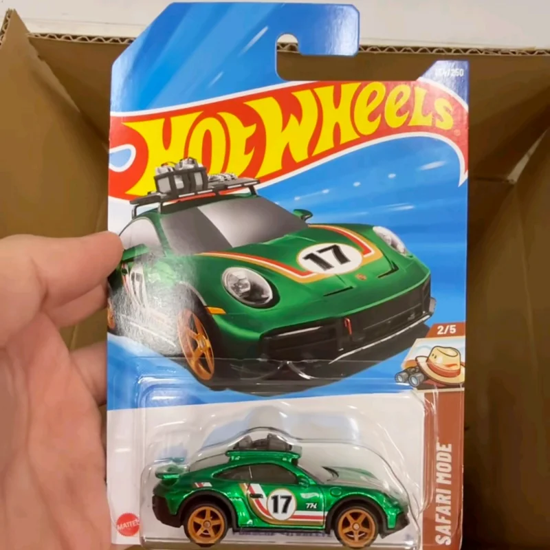 2025 جرام الأصلي الساخن عجلات Th نموذج سيارة سوبر الكنز هانت بورش 911 رالي محدود تحصيل نموذج حلية الأولاد الهدايا #3