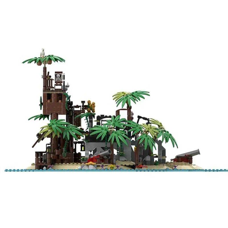 Moc Building Blocks Serie Pirata Pirata Safe House Mattoni tecnici Assemblaggio fai-da-te Giocattoli da costruzione per bambini Regali di festa