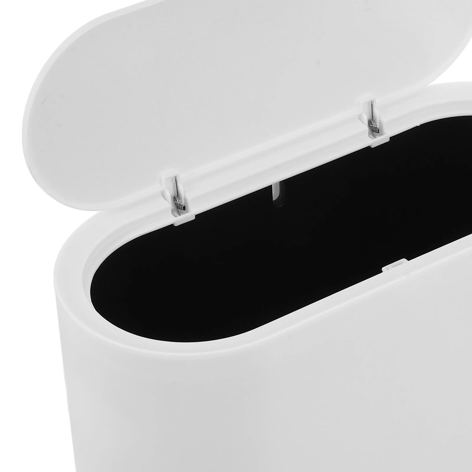 

Slim Trash Can Lid for Kitchen Bathroom PP Material Waste Basket Reusable Garbage Container VersaTile Design Long Life