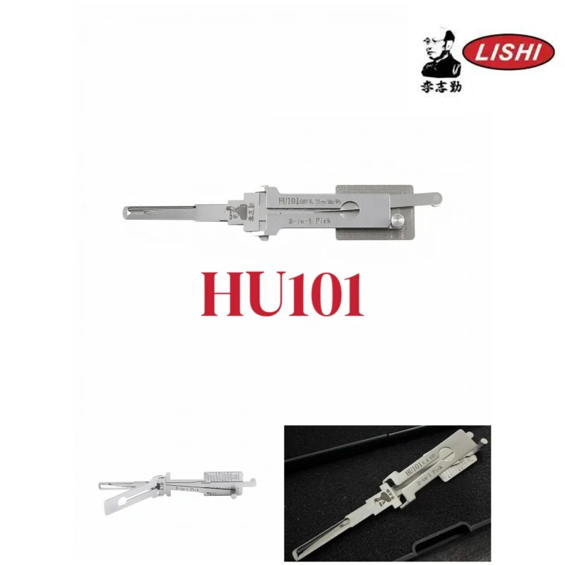 HU101 Decoder New Lishi 2in1 Cutout Compatible with Leitor De Chave Locksmith Auto Repair with Concealed Door Lock