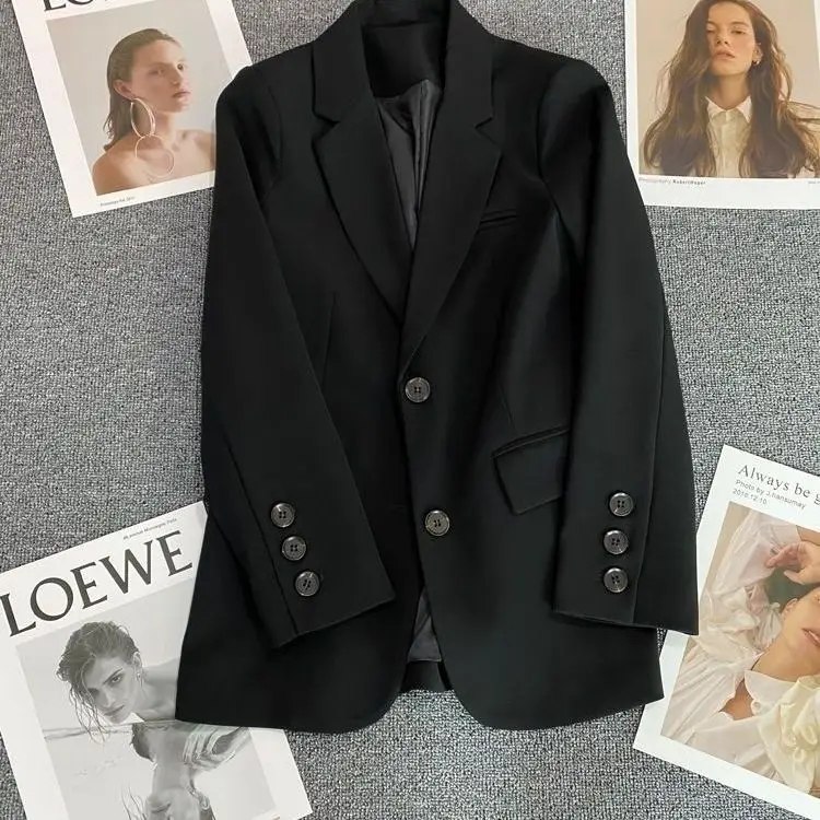 Khaki Suit Coat Women 2023 Spring and Autumn New Casual Suit Dress Suit Top  blazers  coats  women clothing