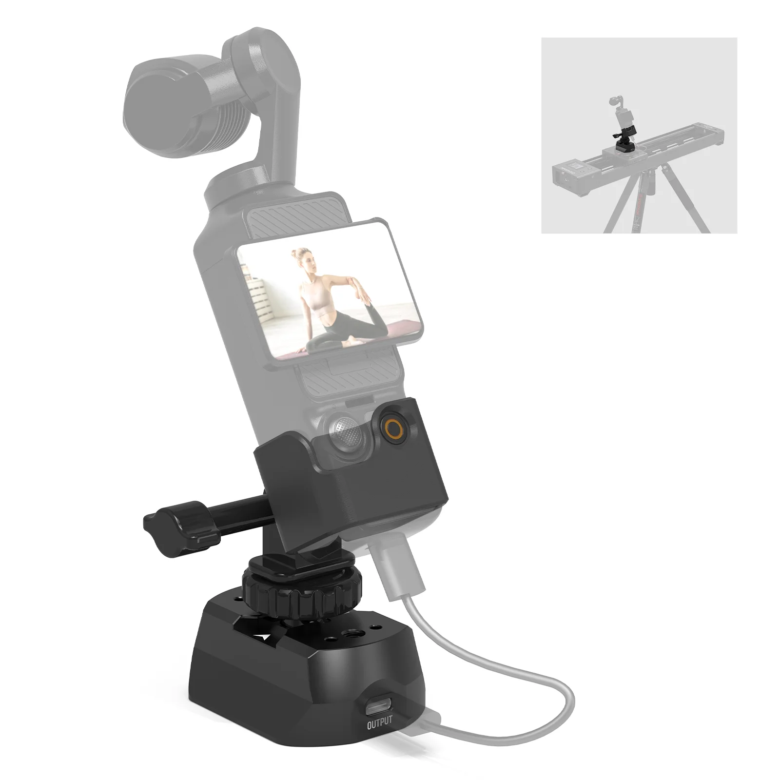 محول IFOOTAGE DJI Osmo Pocket 3 لجهاز Shark Slider Nano II التحكم الكامل في الحركة عبر اتصال USB-C غير متضمن نانو