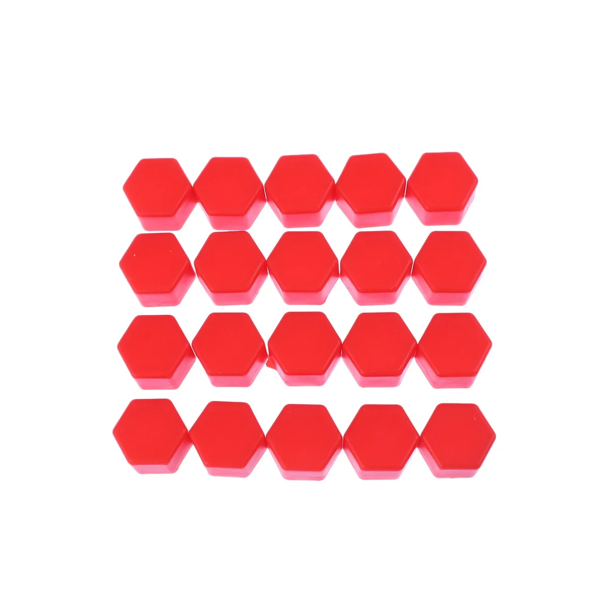 

20Pcs Wheel Bolts Covers Screw Protect Caps 21Mm Red Silicone Rub Resistant Easy Fit Corrosion Protection Decorative Finish