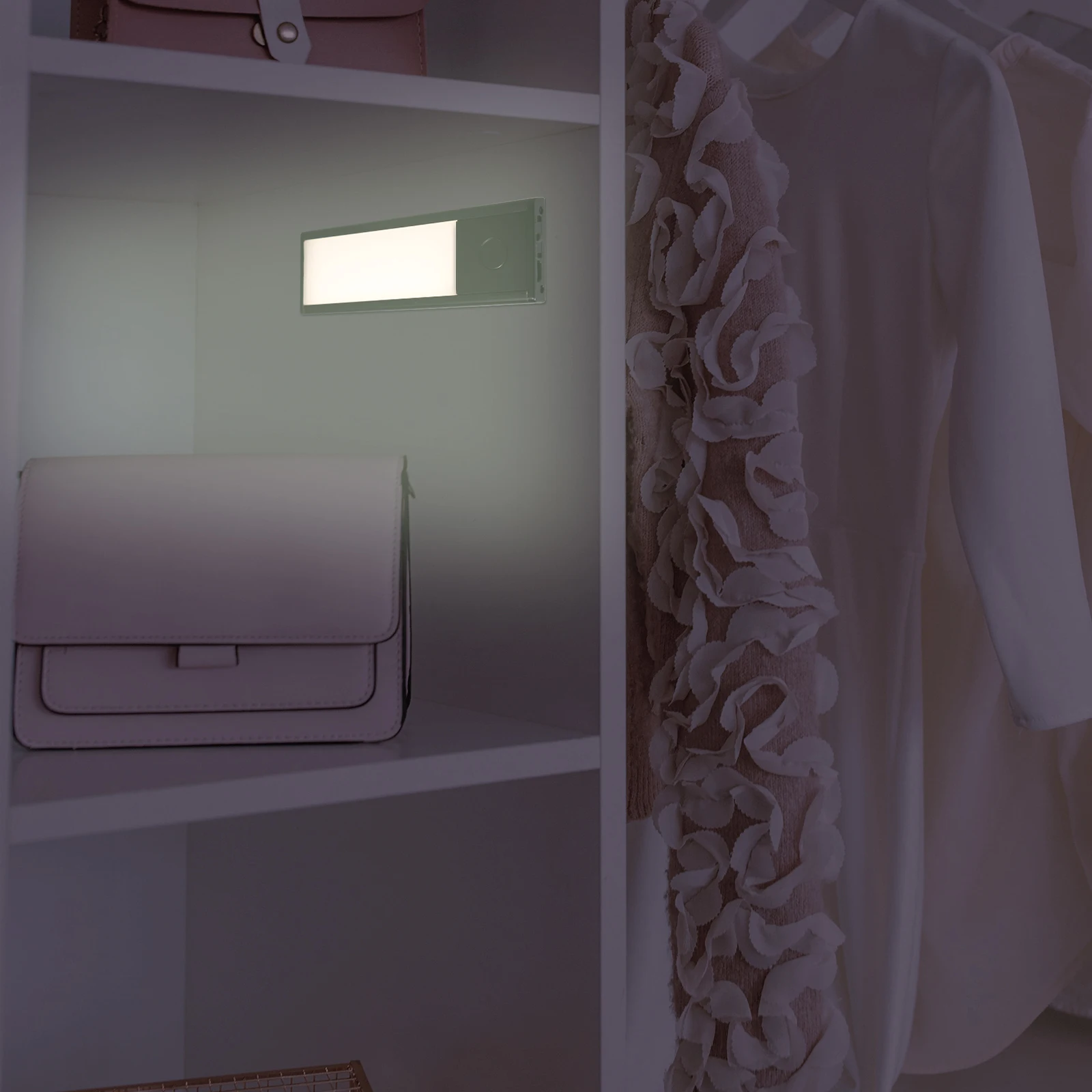 

Magnetic LED Closet Light Motion Sensor Under Cabinet Wireless Night Light for Bathroom Garage Hallway Storage
