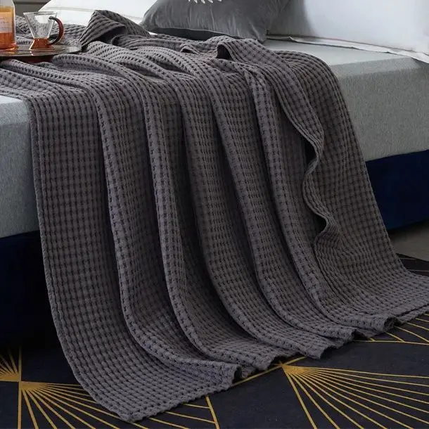 Breathable Gauze Cotton Blanket Lightweight Design Machine Washable for Home Sofa Bed Use  Blanket Thin Blanket
