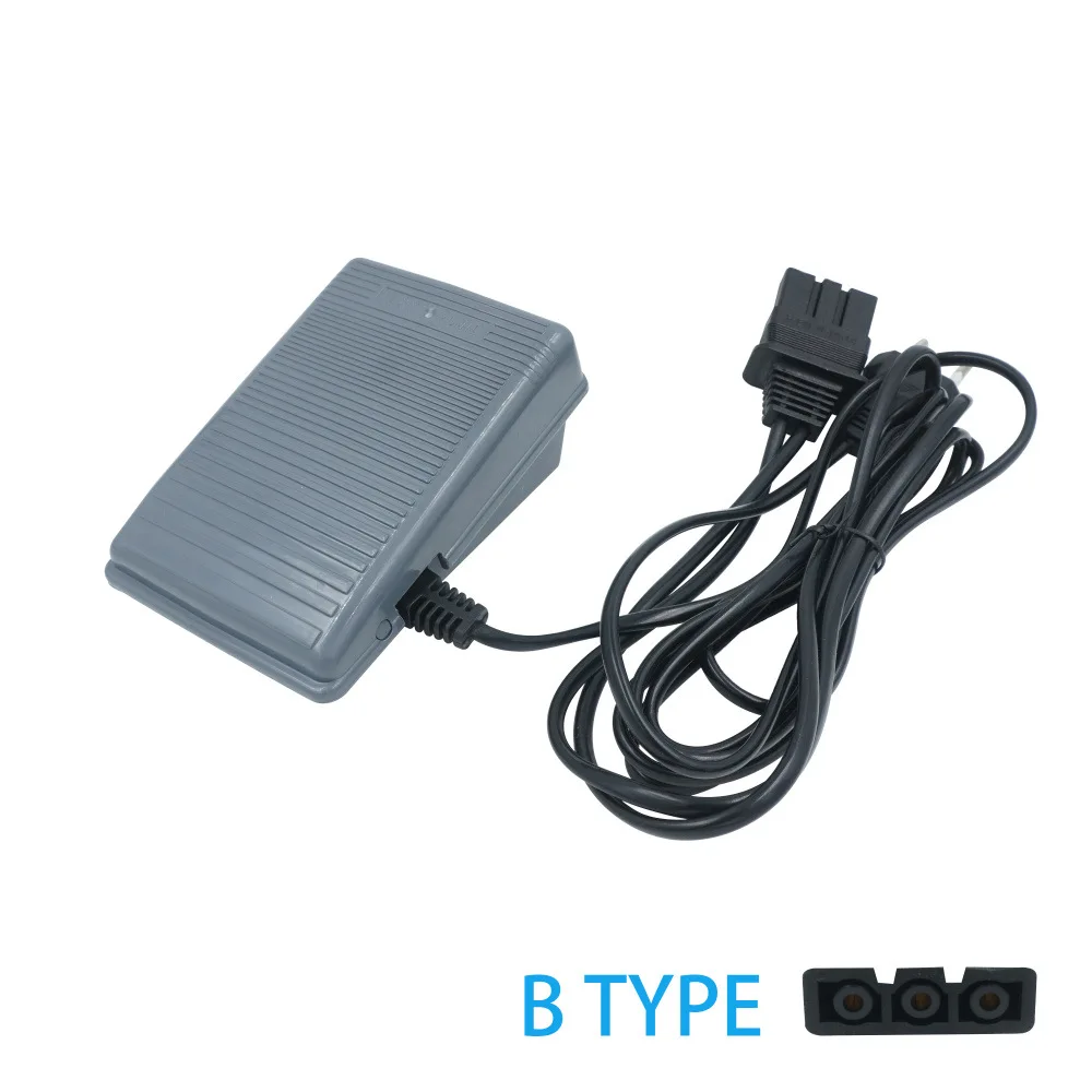 Sewing Machine Foot Control Pedal Speed Controller with 2 Round Pin Plug EU plug