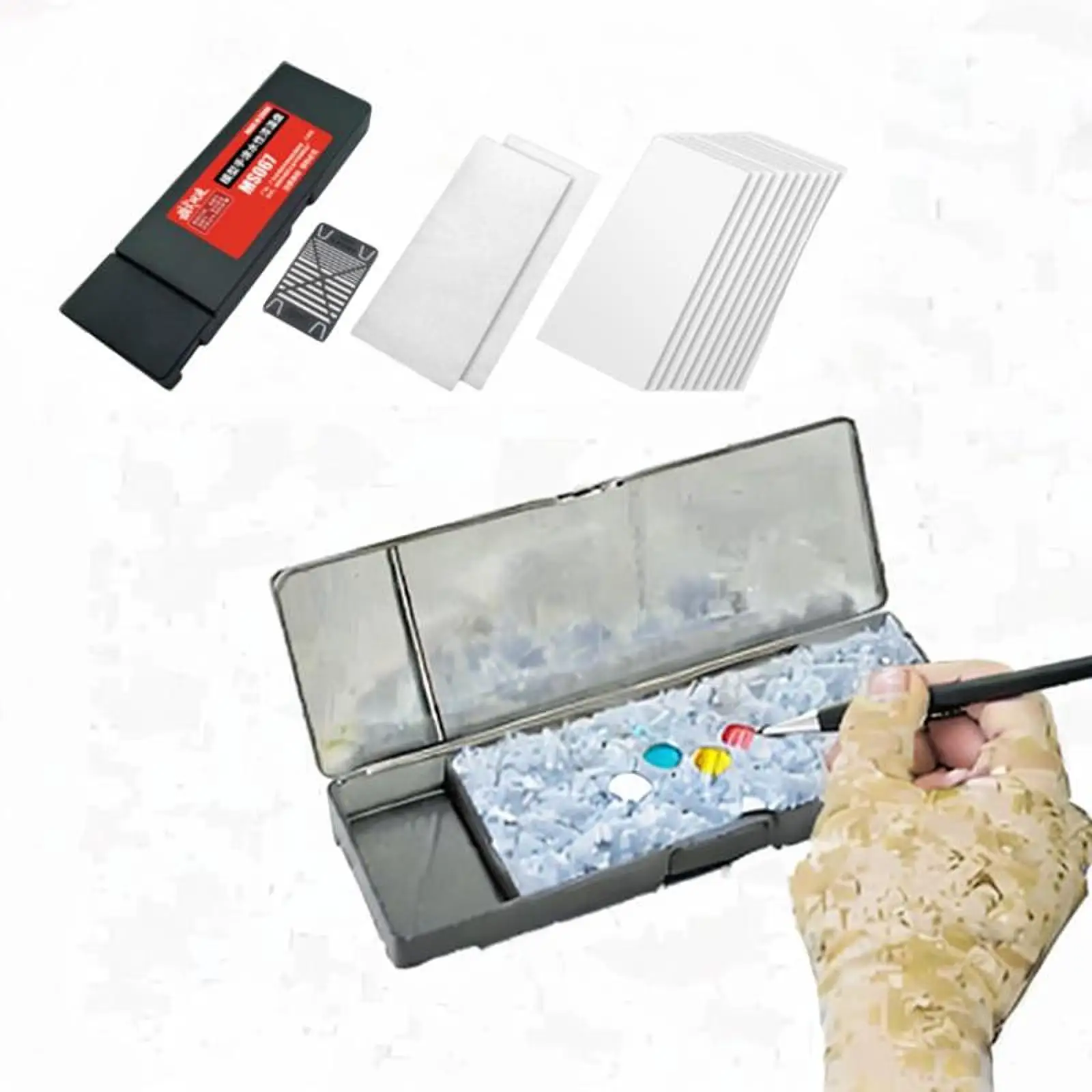 Model Coloring Wet Tray Painting Supplies Lightweight Multifunction Paint Holder