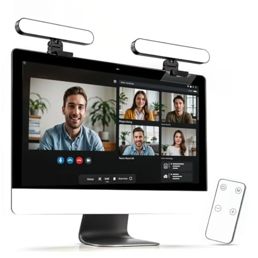 Monitor Light Bar for Computer and Laptop RemoteandTouch Control, Streaming Video Light, Adjustable Key Light for Desk and Zoom