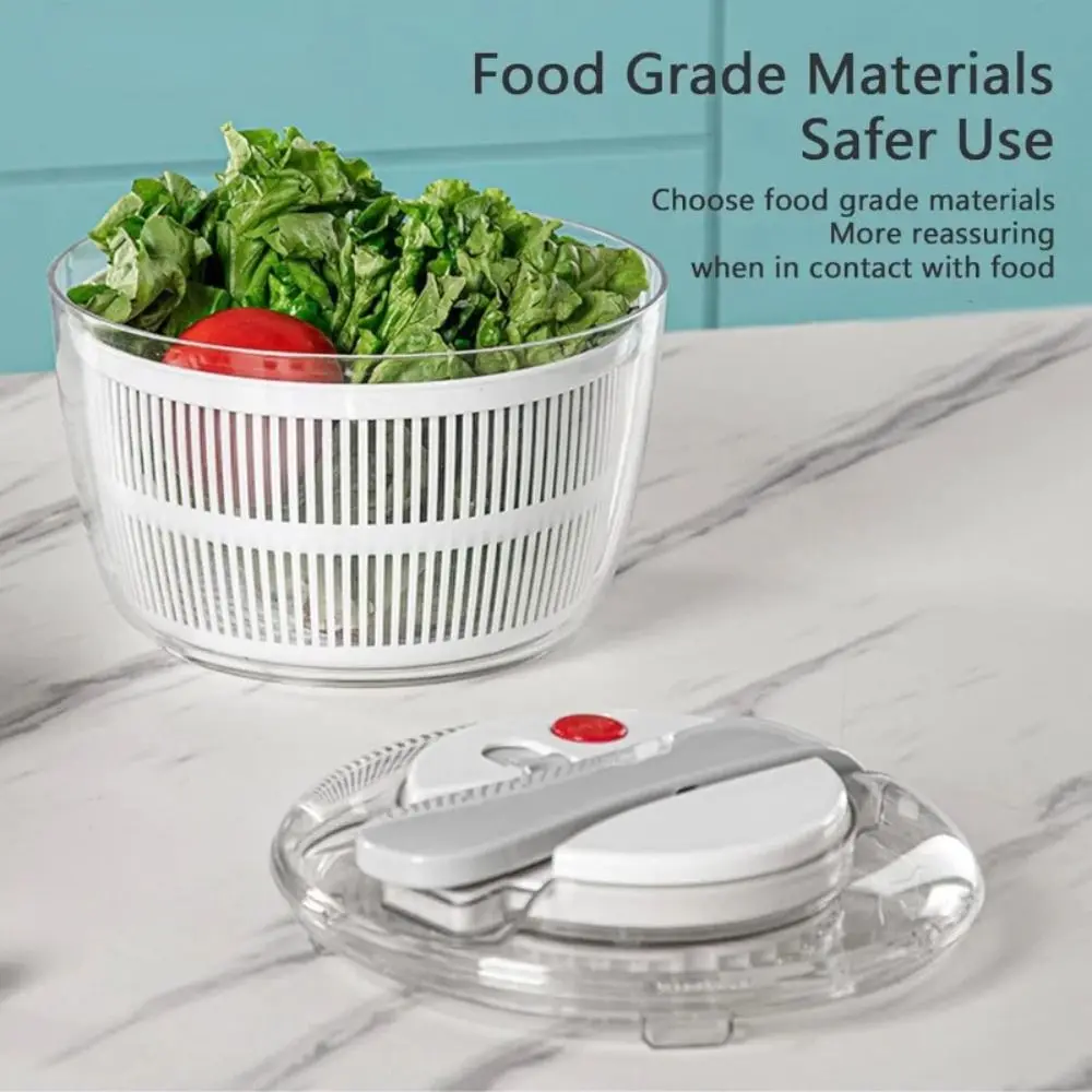 Nuevo Secador de ensaladas para el hogar, Spinner para ensaladas, fácil prensa, deshidratador de verduras multifuncional, escurridor, cesta absorbente de gran capacidad