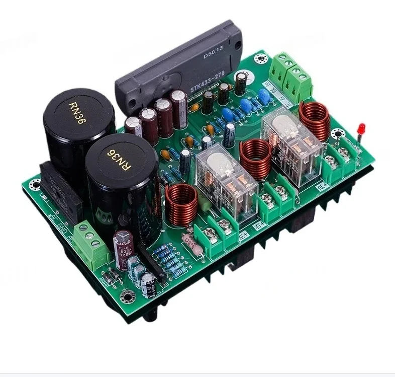 Бесплатная отладка сабвуфера 2.1 STK433-270 толстопленочный усилитель лихорадки 3X60 Вт готовая плата «сделай сам» с тремя каналами
