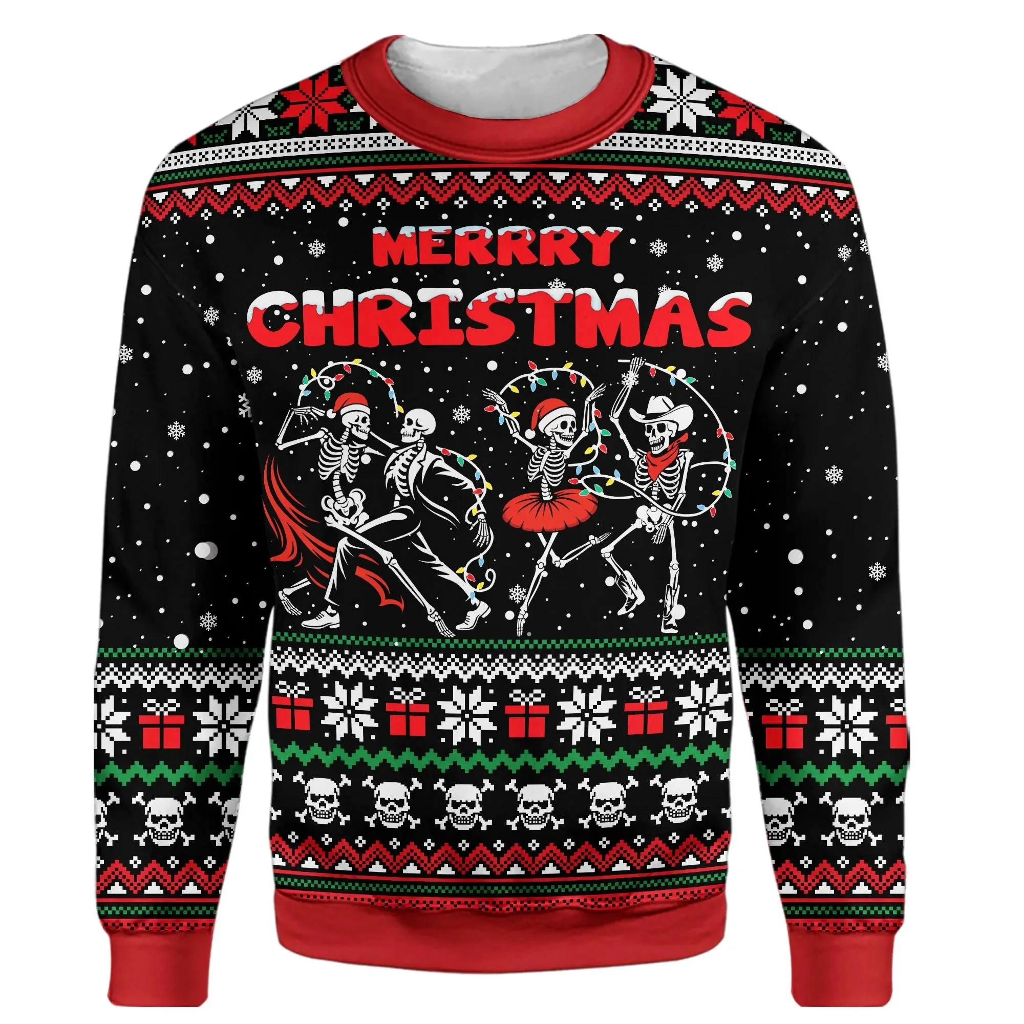 Neue Weihnachten Santa Claus Lustige Druck Hoodie Sweatshirt Mode Langarm Crewneck Hoodie Casual Straße Herbst Winter Hoodies