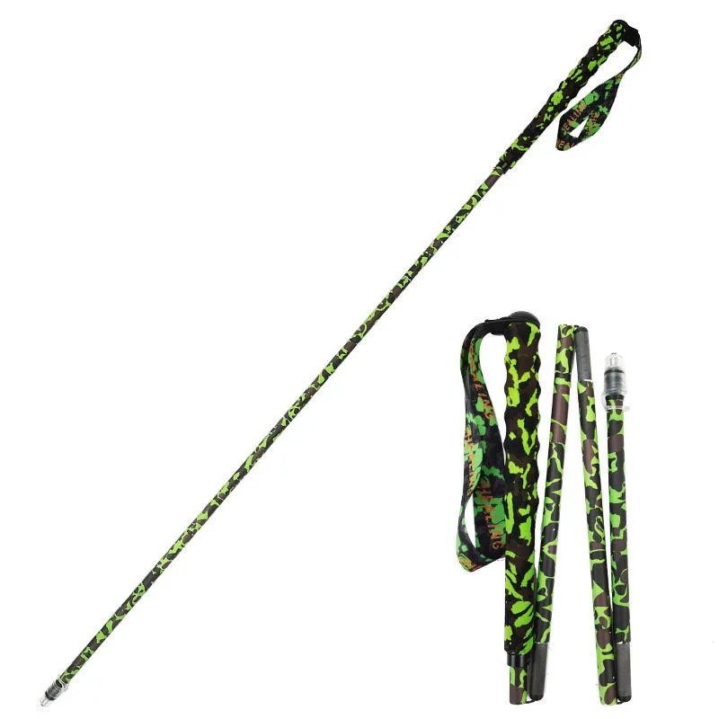 Factory Price T800 Carbon Fiber Trekking Poles - Plastic Head Shock Absorption & Telescopic Design
