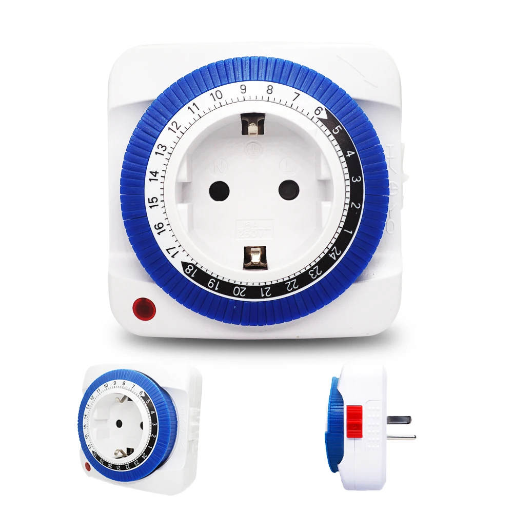 Timer-Buchse Smart Countdown-Zyklus buchse 24-Stunden-Timer Mechanischer Schalter Timer Plug-In-Timer-Schalter