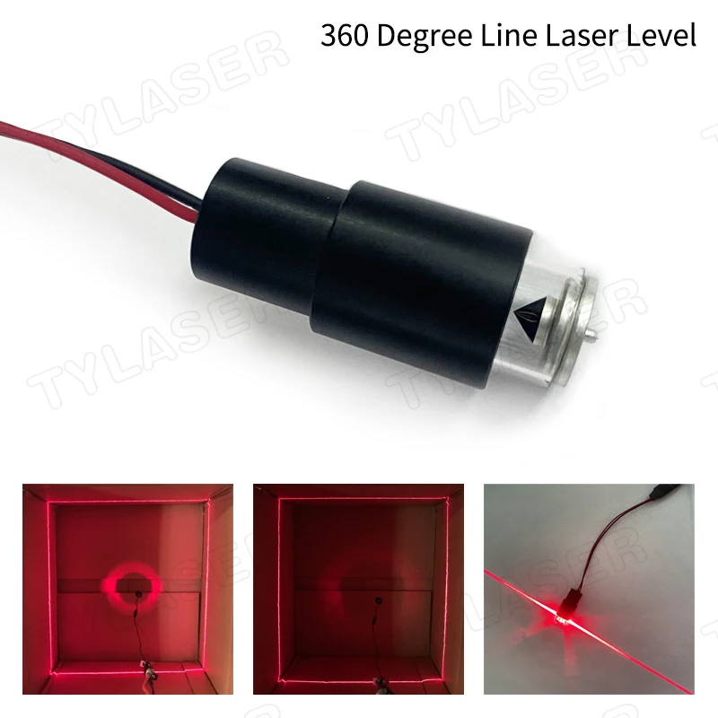 

360 Degree Line Laser Level Module 638nm 10mW 30mW 150mW 200mW Red Line Laser Module for Tester Laser Engraving Machine