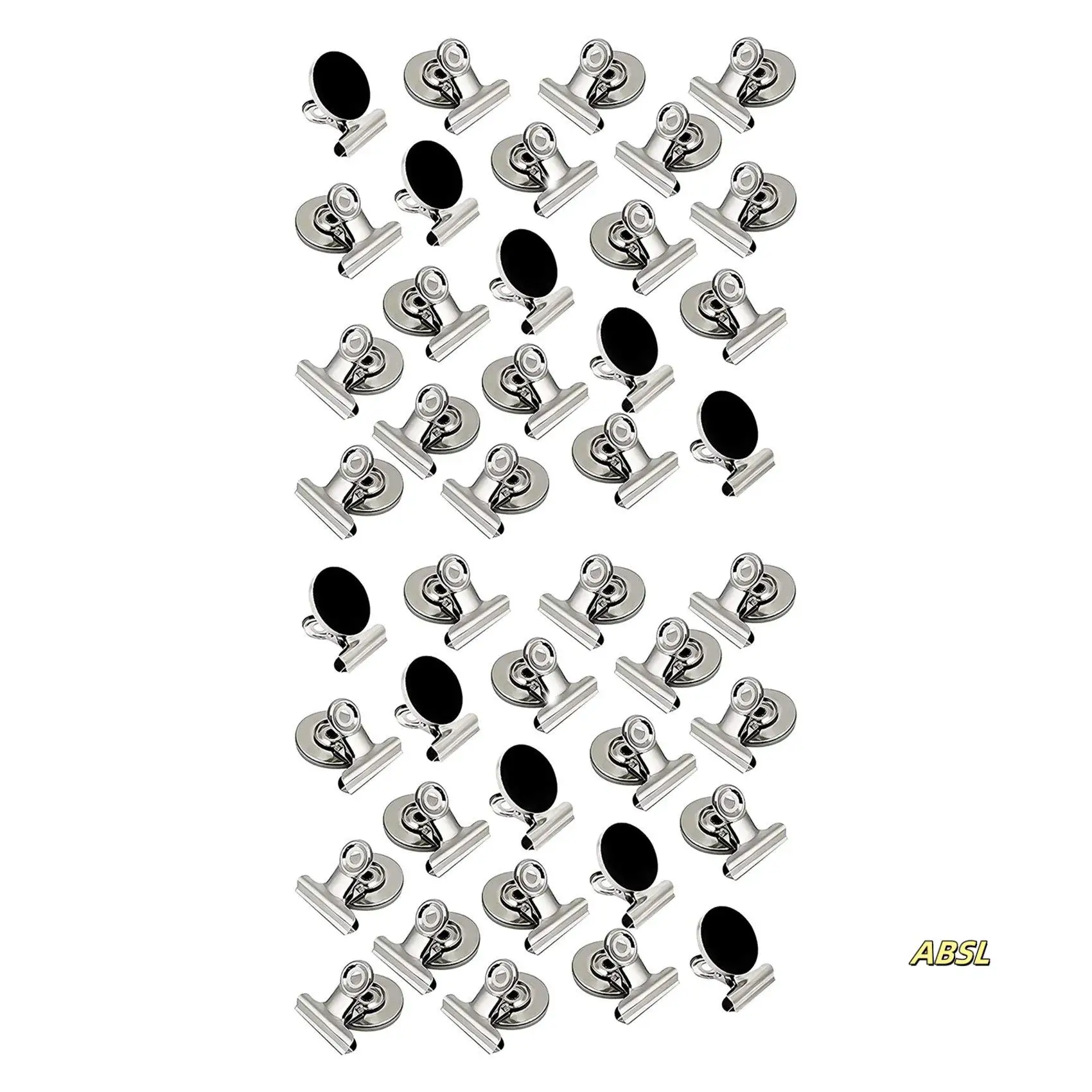 40 Pack Magnetic Clips,Scratch-Free Refrigerator Strong Magnet Clips,Binder Clips Paper Clamps,Whiteboard Magnets Clips