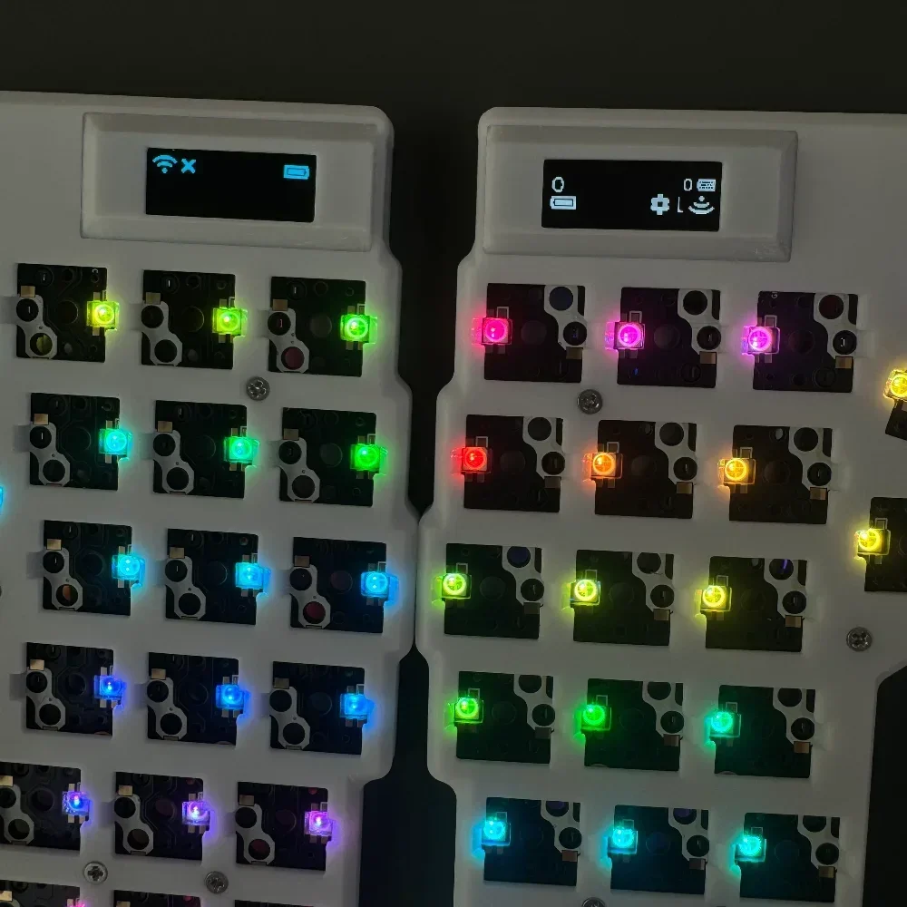 مخصص CorneV3 Choc الانظار سبليت لوحة المفاتيح عدة إيفا بلوتوث اللاسلكية Github RGB القرن سبليت لوحة المفاتيح الميكانيكية عدة ألعاب