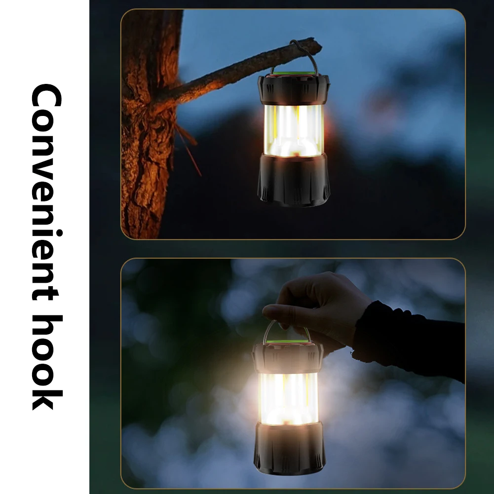 

F5 Tent Lamp LED Portable Lantern Torch Camping Lamp Waterproof Emergency Work Light Rechargeable Flashlight 9 Lighting Modes