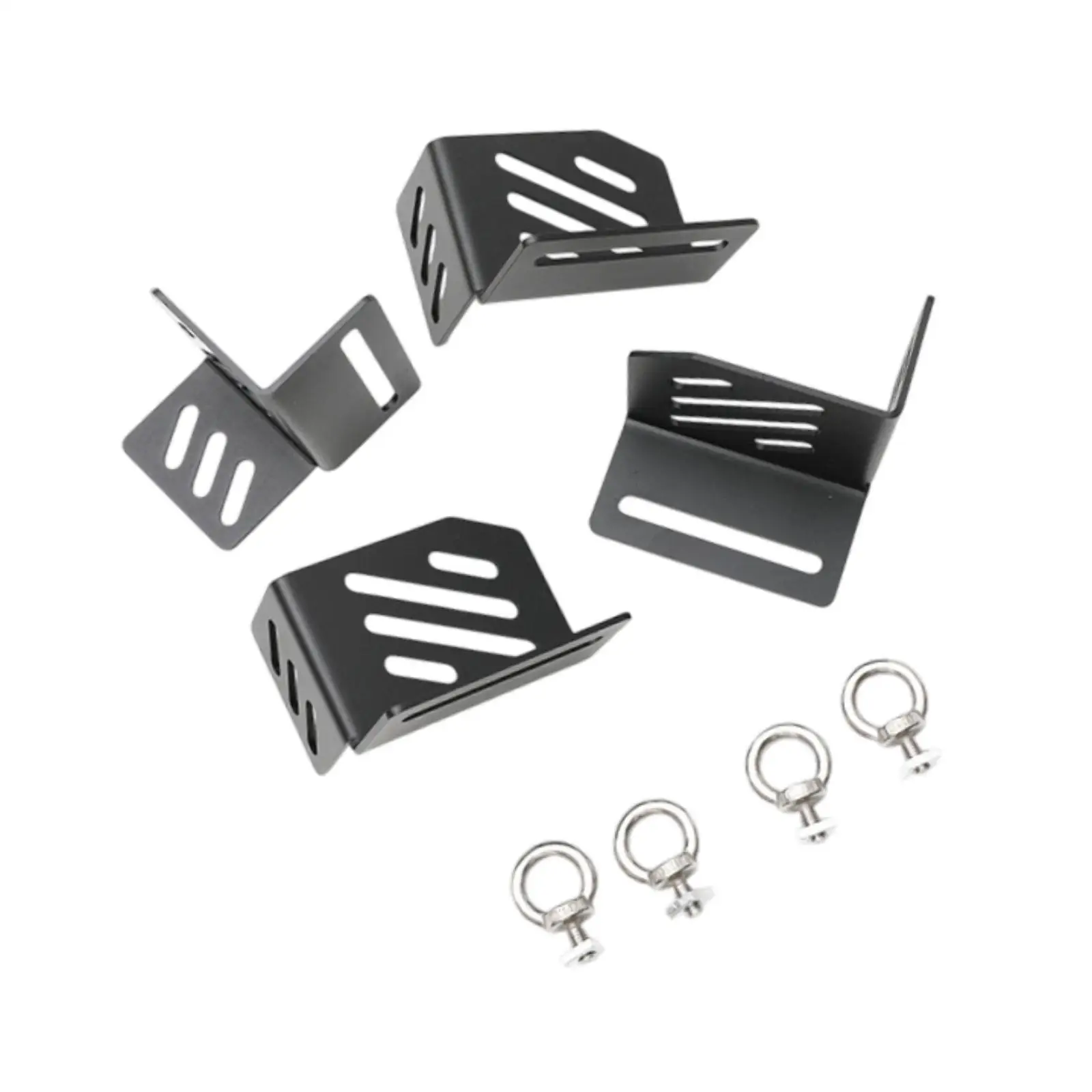 4 Pieces Generic Platform Corner Brackets Kit Quick Disassembly Roof Box Installation Replacement Parts for Family Travel