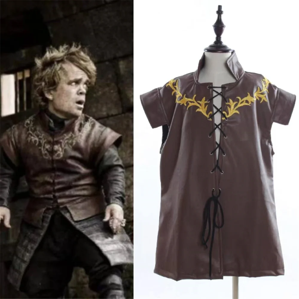

TV Tyrion Lannister Cosplay Costume Men's Medieval Renaissance Gothic Knight Vest Halloween Carnival Party Outfits