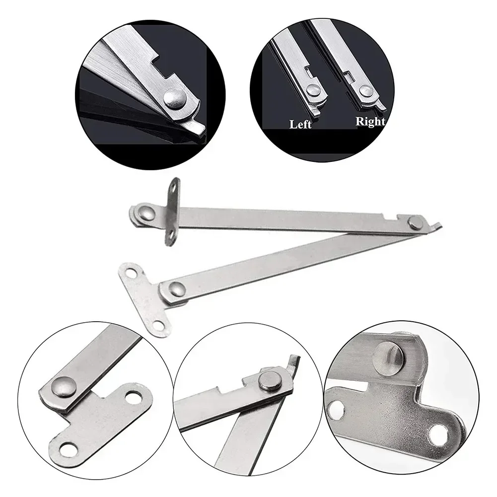 스테인레스 스틸 접이식 뚜껑 지지대 경첩, 가구 캐비닛, 사무실 선반, 책장, 사무실 랙 경첩, 180 도, 2 개
