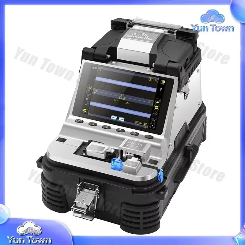 AI10A Optical Welding Splicing Machine for Fiber Optic Ribbon Fusion Splicer with WiFi PoE Networking for FTTH FTTX Network