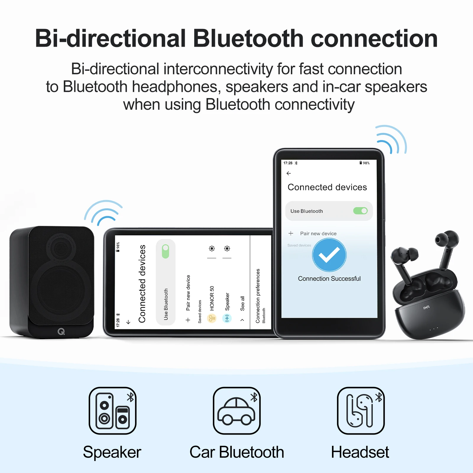 160 GB Android 13 MP3 MP4 Player mit WLAN, Bluetooth, 4 Zoll Touchscreen, HiFi, verlustfreier Wiedergabe, FM-Radio, Sprachaufzeichnung, bis zu 1 TB TF-Karte, Geschenk – Detail 6