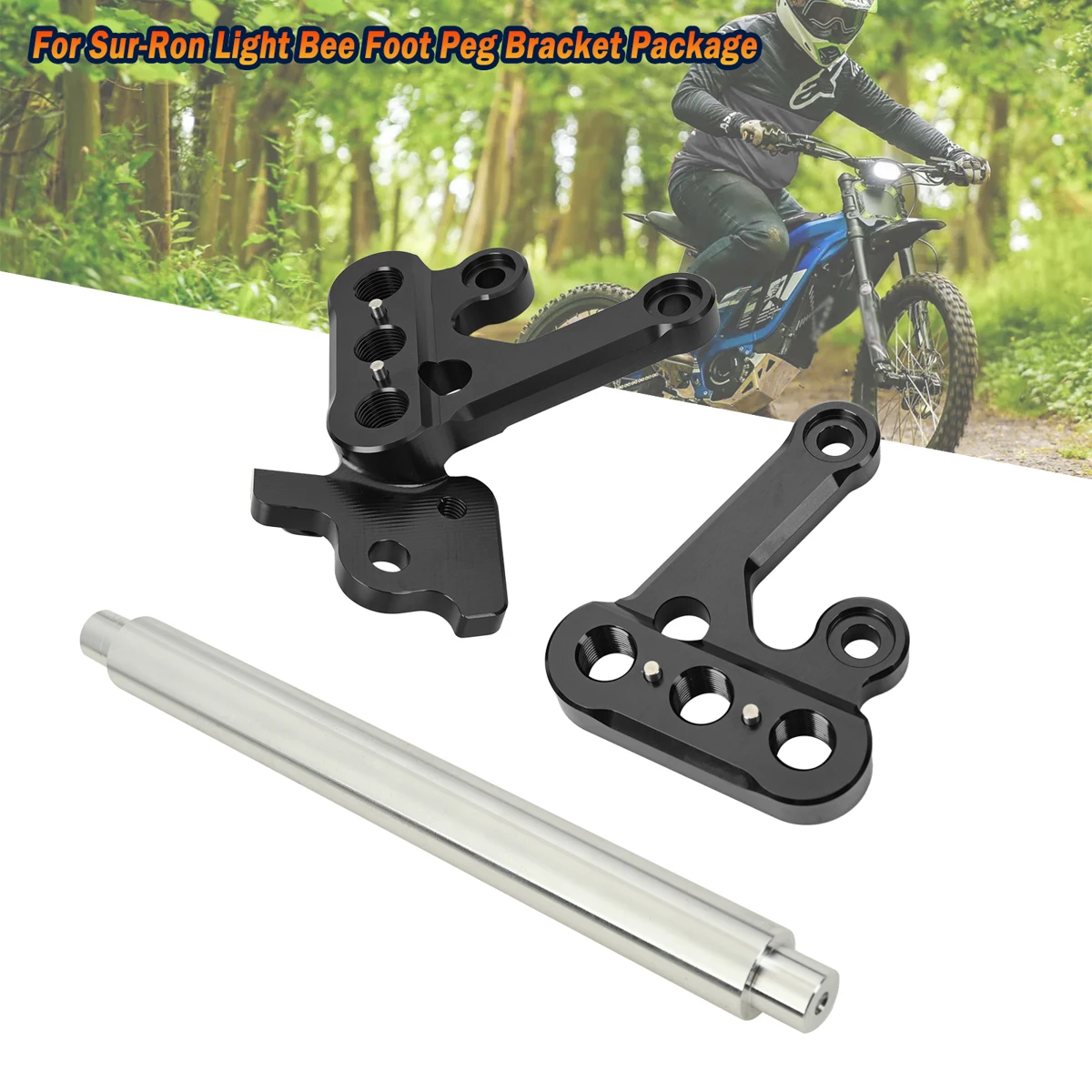 

Motorcycle Foot Peg Footpeg Lowering For Sur-Ron Foot Peg Mounting Brackets Billet Supporting Rod Kit For Segway for Surron