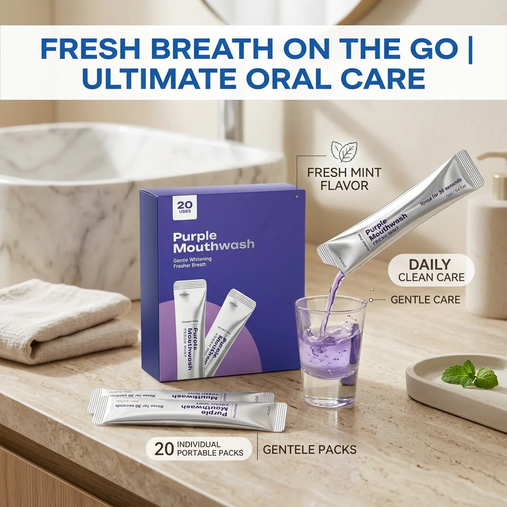 Фиолетовый портативный ополаск – обзор и цена Whitening Mouthwash