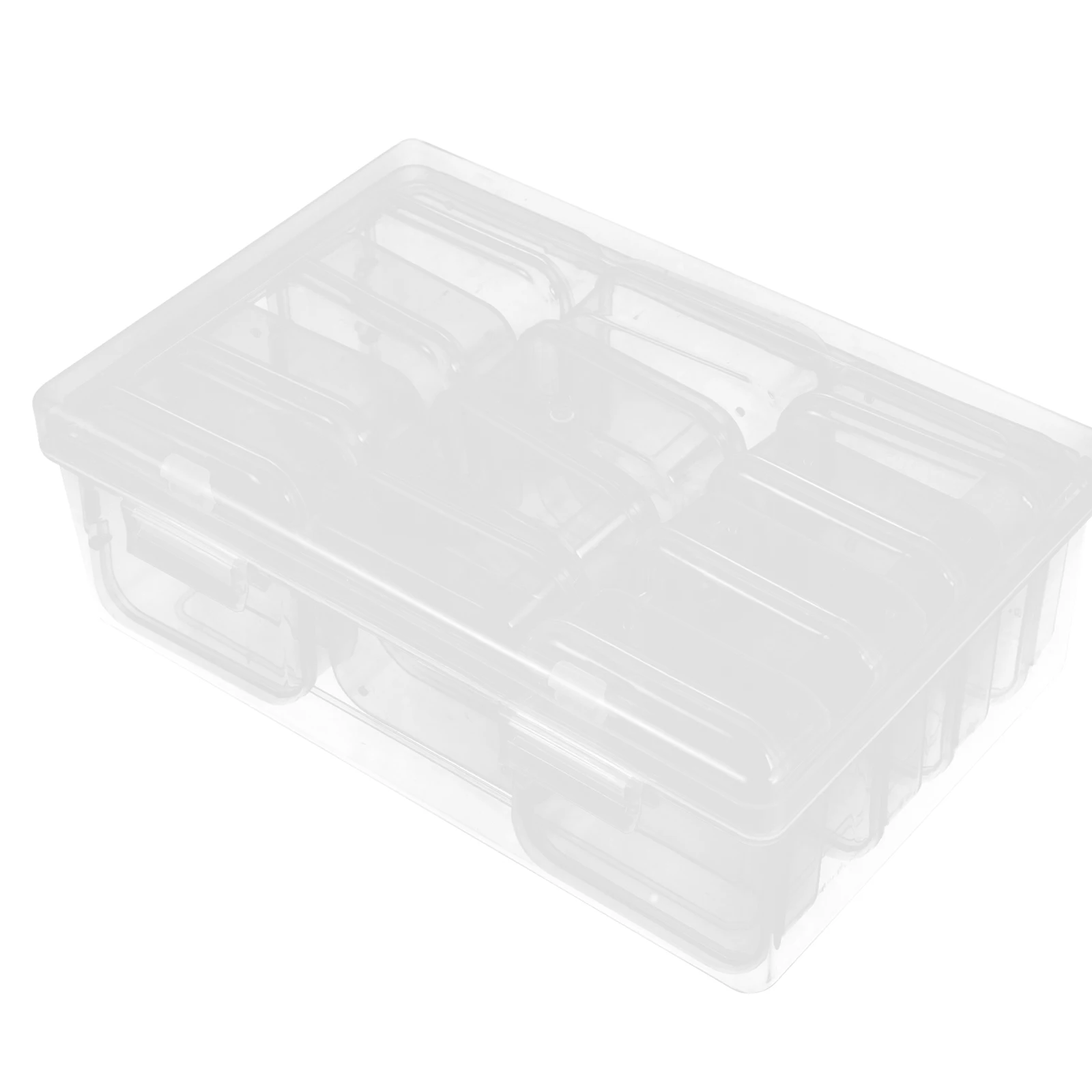 

12 Pcs Dustproof Storage Boxes 12 Compartments Plastic Tight Lid Mini Containers for Jewelry Beads Crafts Secure Closure