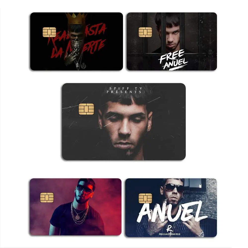 Rapper A-Anuel AA Anime Young Creidt Card Debit Card Sticker Film Case Front Tape for Small Big Chip No Chip