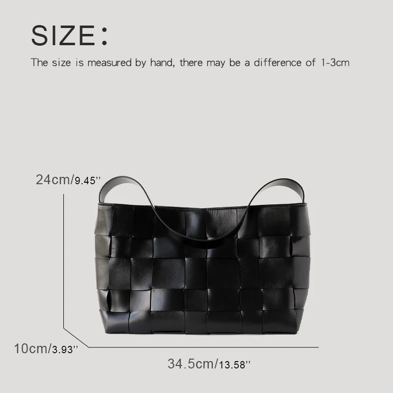 Custom Initials Tote Bags For Women Luxury Designer Handbags And Purses 2025 New In Natural Cowhide Hand Woven Underarm Shoulder