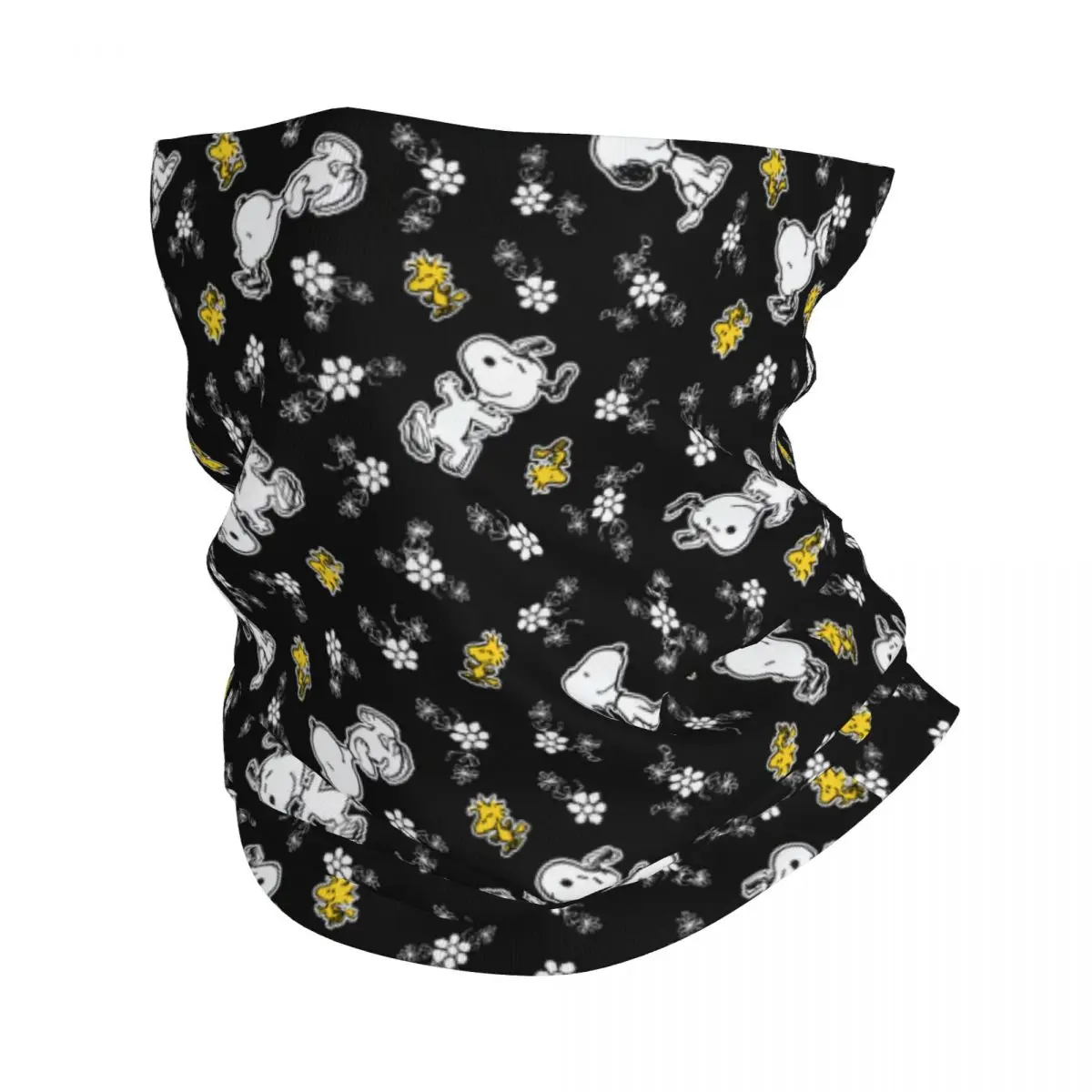 Custom Cute Cartoon Snoopy Winter Headband Neck Warmer Women Men Ski Camping Tube Scarf Face Bandana Gaiter