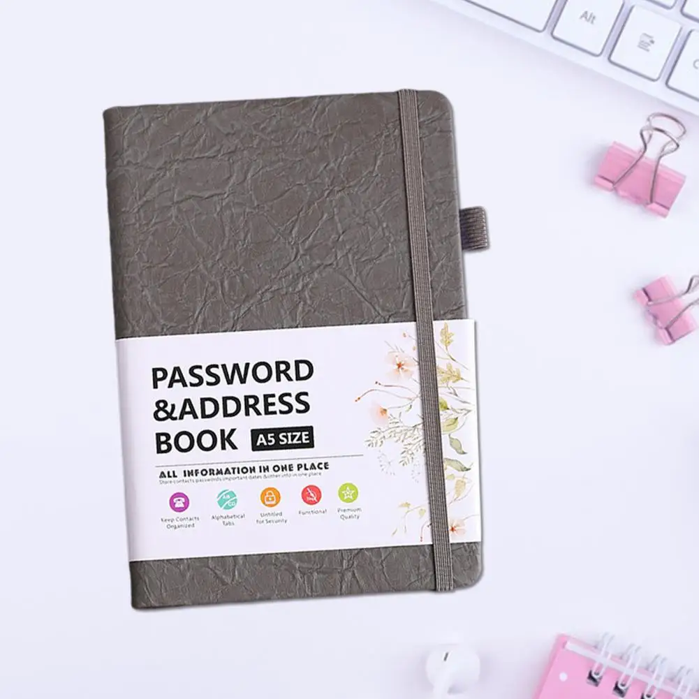 Perencana Catatan kolom vertikal 2024-2025 Premium perencana kulit imitasi Notebook pengatur tahunan bulanan dengan Premium untuk Penjual