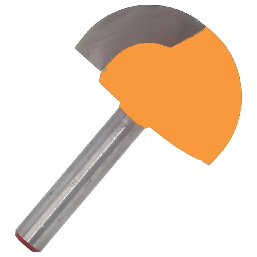 4PC/Set 6MM Shank Milling Cutter Wood Carving Solid Carbide Round Nose Bits Round Nose Cove Core Box Router Bit Shaker Cutter