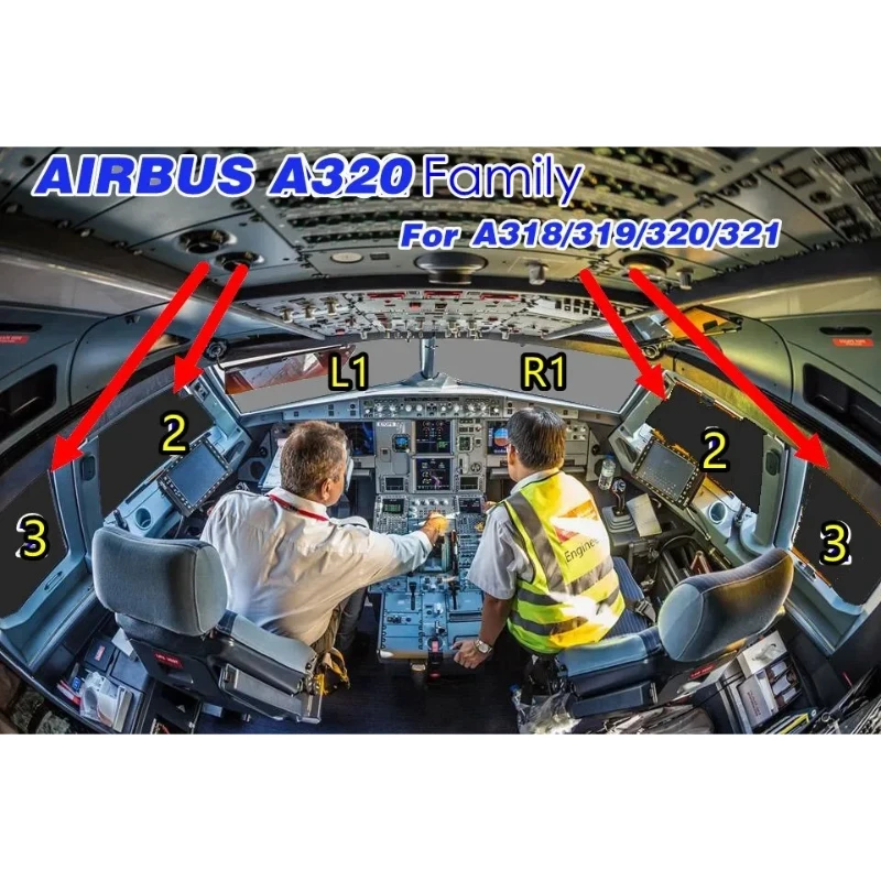 Airbus Cockpit Windows Sunshade Set For Airbus A320 321 319 sunshade and sunshade simulator special flame retardant materials