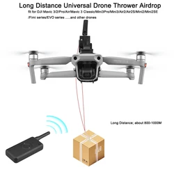 Universal Thrower Airdrop 1000M Long Distance Airdropper Delivery for DJI Mavic 3/2/Mini 3/3 Pro/Air2/2S/Mini2SE Drone Accessory