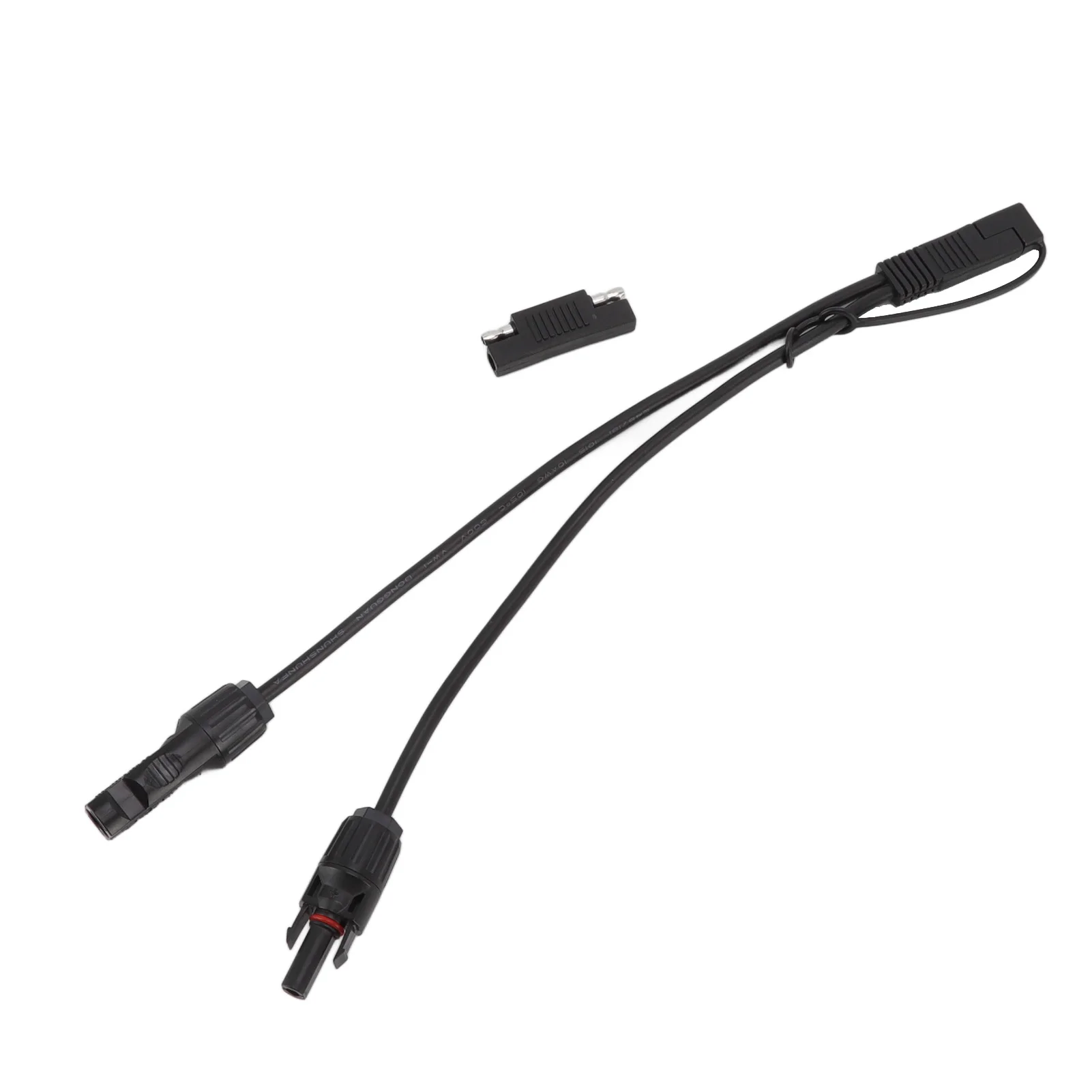 

10AWG Solar Panel to SAE Adapter Cable SAE Solar Extension Cable for Automobiles Motorcycles 0.35m Black