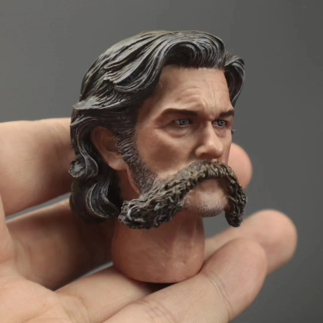 1/6 Scale John Kurt Russell Head Sculpt Carving Model Fit 12'' Male Solider Action Figure Body Dolls