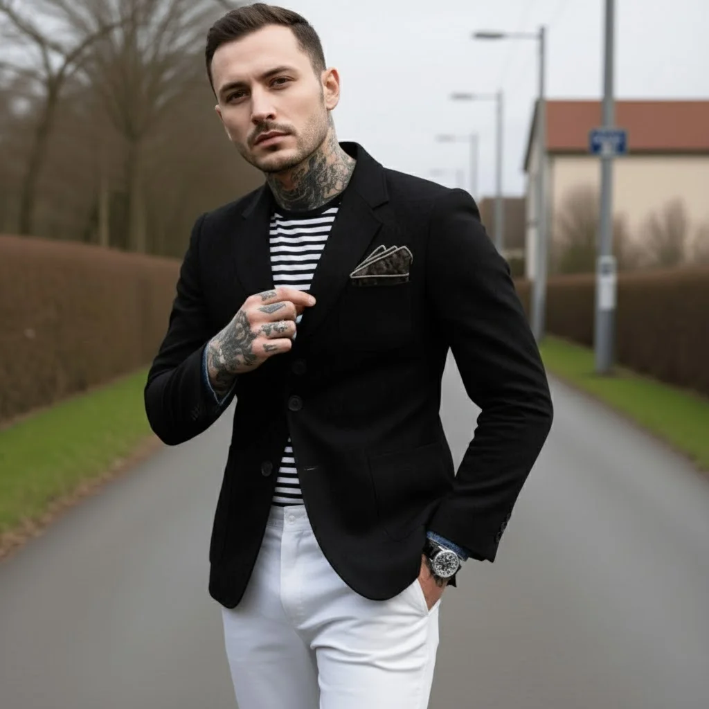 

Men's Lightweight Suit Jacket Breathable Fabric Spring Summer Blazer Premium Office Commuting Wear