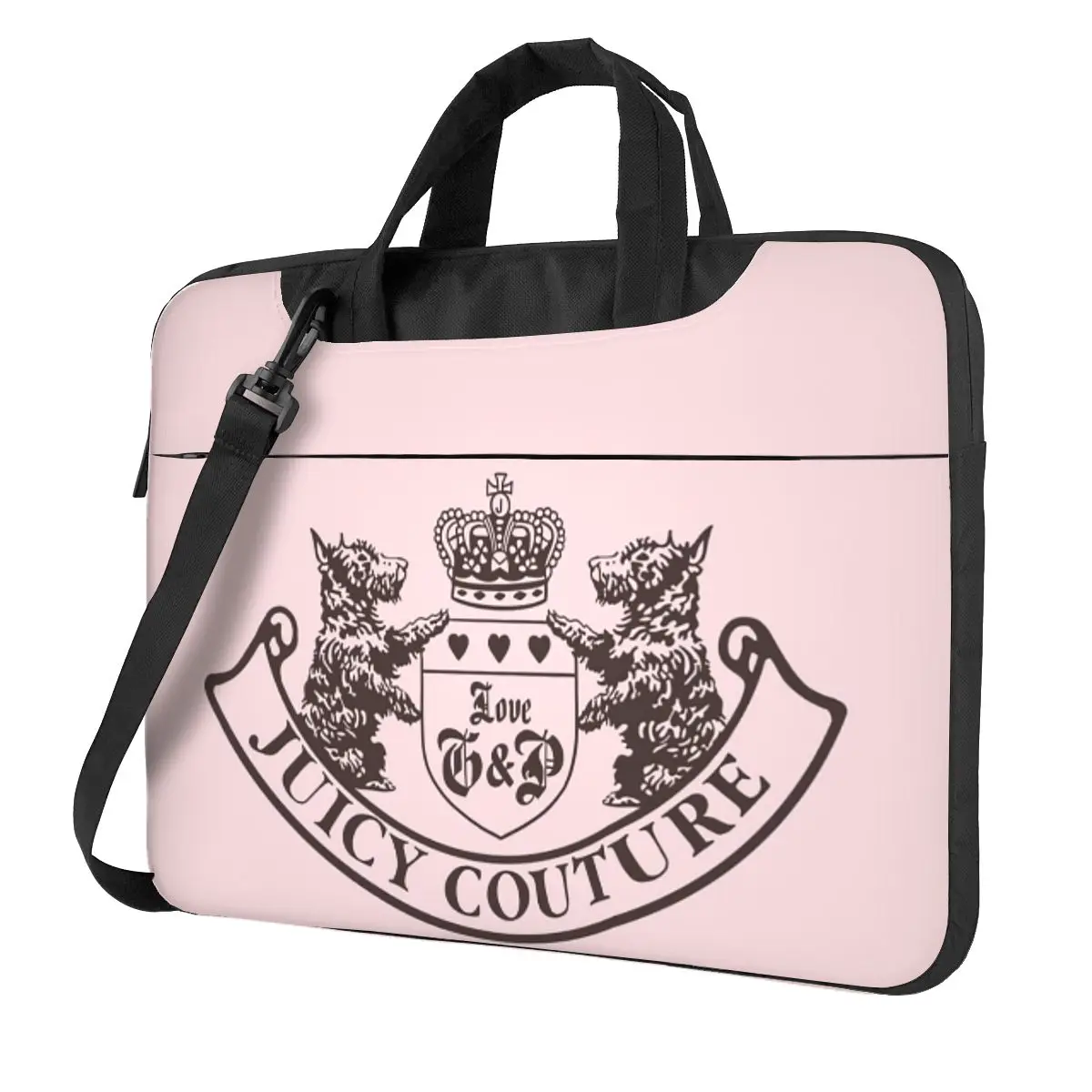 Y2k Juicy Couture Crest Crossbody Laptop Bag Case Computer Bag Resistant Protective Notebook Pouch for Macbook Pro Lenovo #1