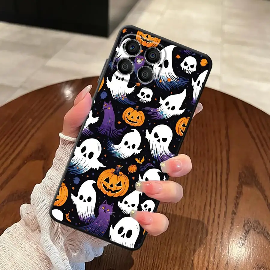 Halloween Ghost Case voor Honor X8 90 Lite 70X9 X9a 8XX7 X7a X9c Soft Back telefoon Cover