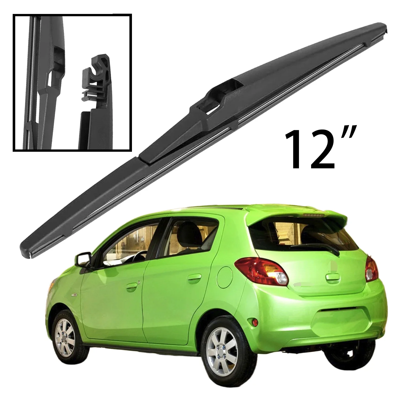 

12" Rear Windshield Windscreen Washer Wiper Blade For Mitsubishi Mirage MK6 2012-2023 Car Accessories Accsesories