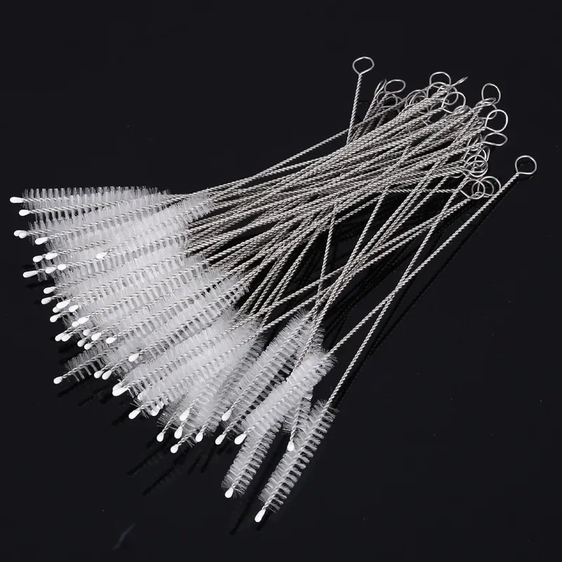 200mm Straw Brush Baby Bottle Straw Brush Accessories Stainless Steel Kettle Straw Brushs Cleaning Brush Cleaning Supplies