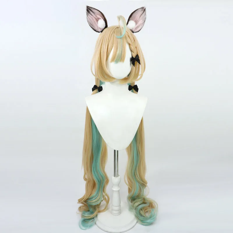 Virtual YouTube Vtuber Millie Parfait  Cosplay Wig Halloween Carnival Party Props Synthetic Hair Heat Resistant Fiber + Wig Cap