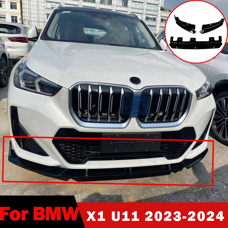 

Front Bumper Spoiler Lip for BMW X1 U11 2023-2024 Standard Diffuser Splitters Lower Aprons Cover Guard Protector Modified Trim