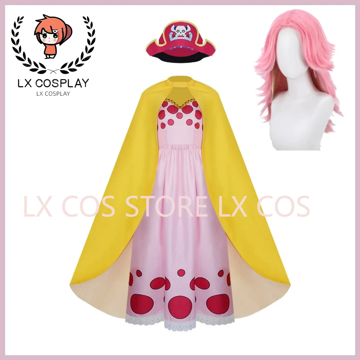 Anime Charlotte Linlin BIG MOM Cosplay Costume Totto Land Queen Soul-Soul Fruit Wig Dress Cloak Hat Woman Sexy Carnival Suit